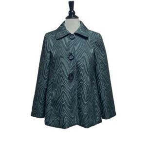 3 Sisters Black Swing Coat Size Small NEW